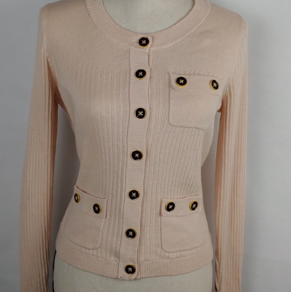 CAbi Blush/pink Long sleeves Cardigan.Size S.